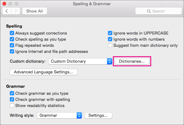 Word For Mac 2016 Spell Check Stops Working